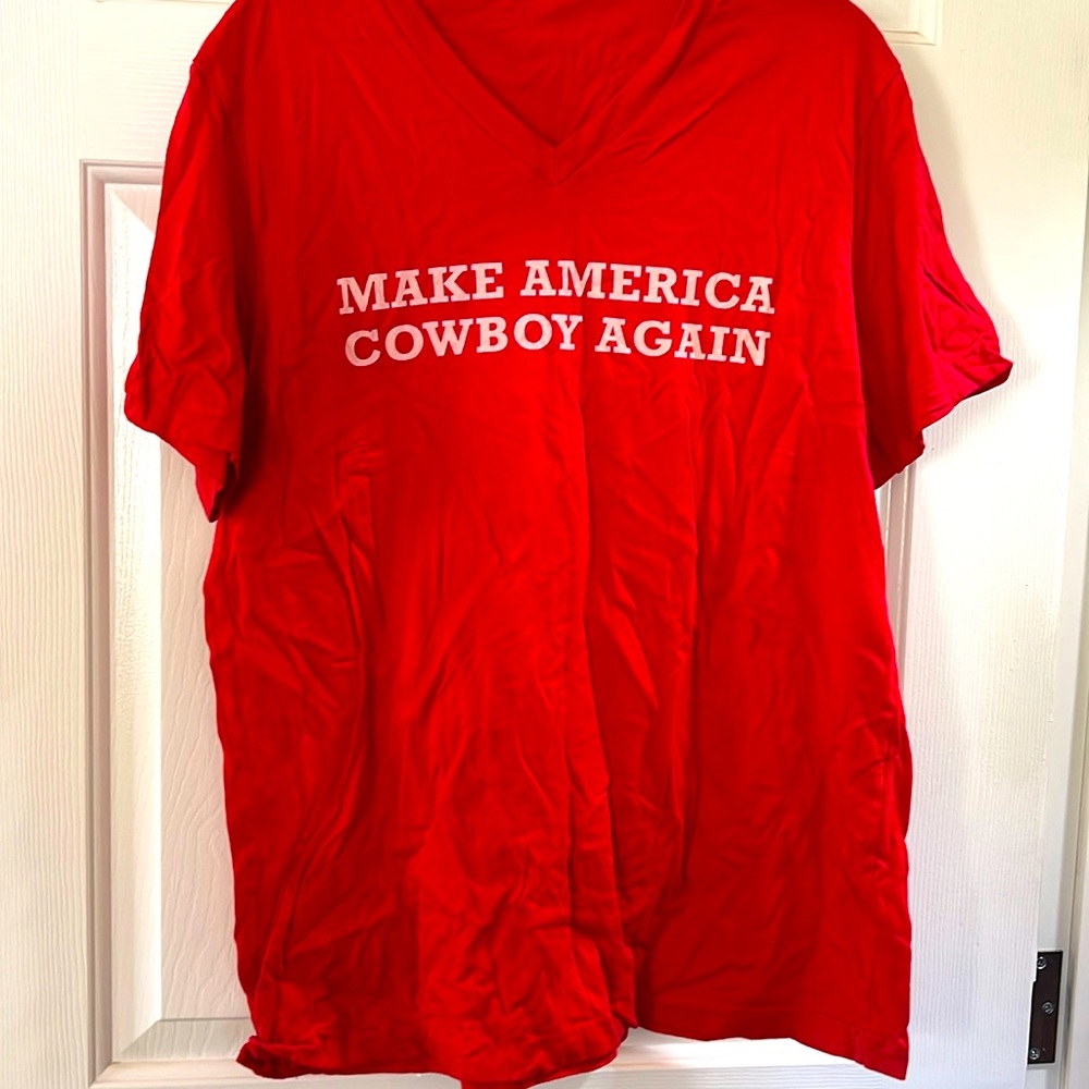 Women’s Make America Cowboy again V neck